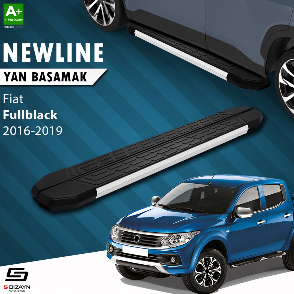 S-Dizayn Fiat Fullback NewLine Aluminyum Yan Basamak 193 Cm 2016-2019