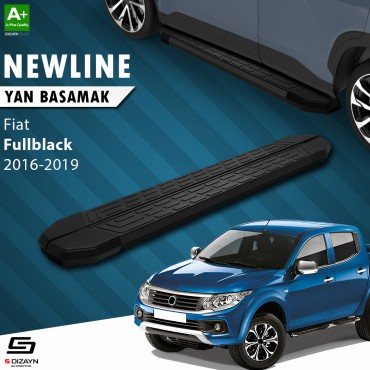 S-Dizayn Fiat Fullback NewLine Siyah Yan Basamak 193 Cm 2016-2019