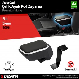 S-Dizayn Fiat Siena Kol Dayama Kolçak Çelik Ayaklı ABS Gri 1996 Üzeri A+Kalite