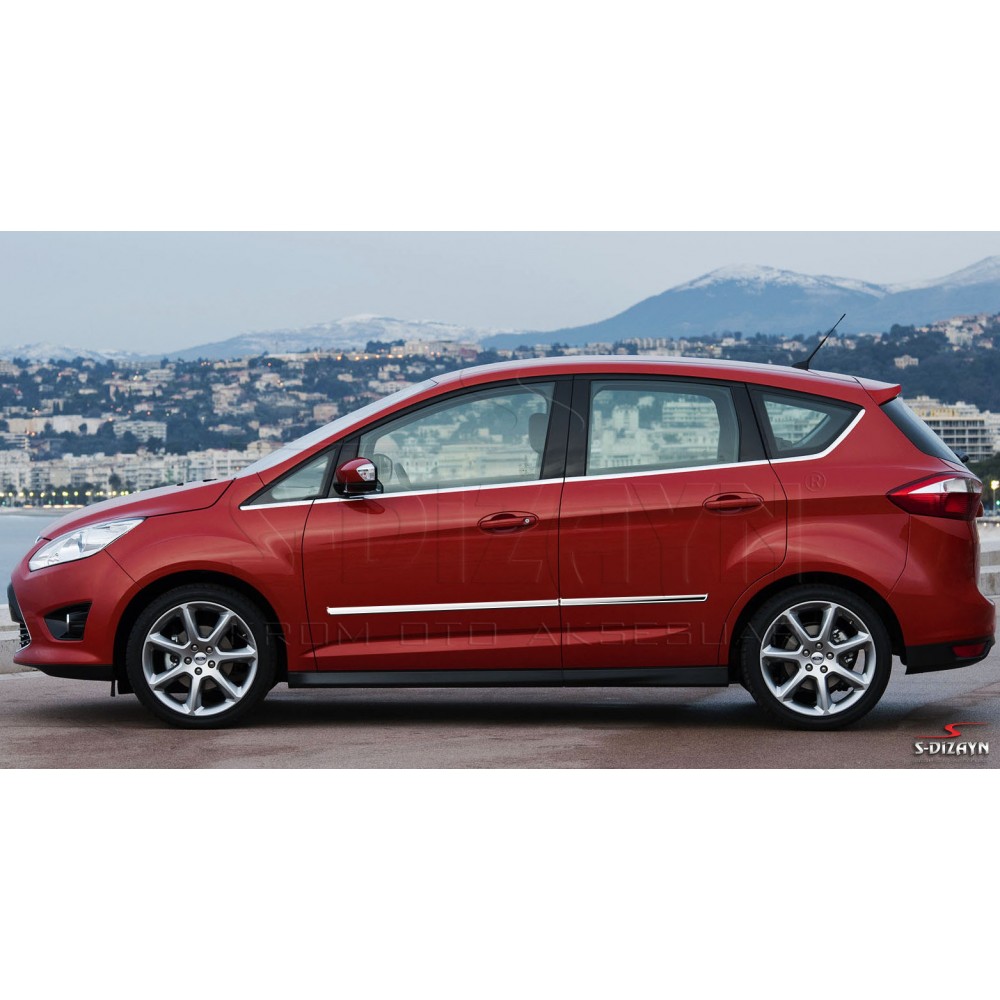 S-Dizayn Ford C-Max Kapı Koruma Çıtası Krom 2010 Üzeri