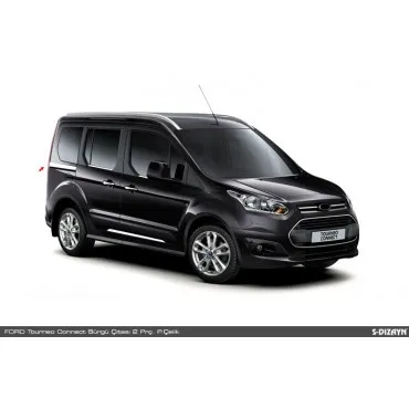 S-Dizayn Ford Connect Krom Sürgü Kapı Çıtası 2 Prç. 2014 Üzeri
