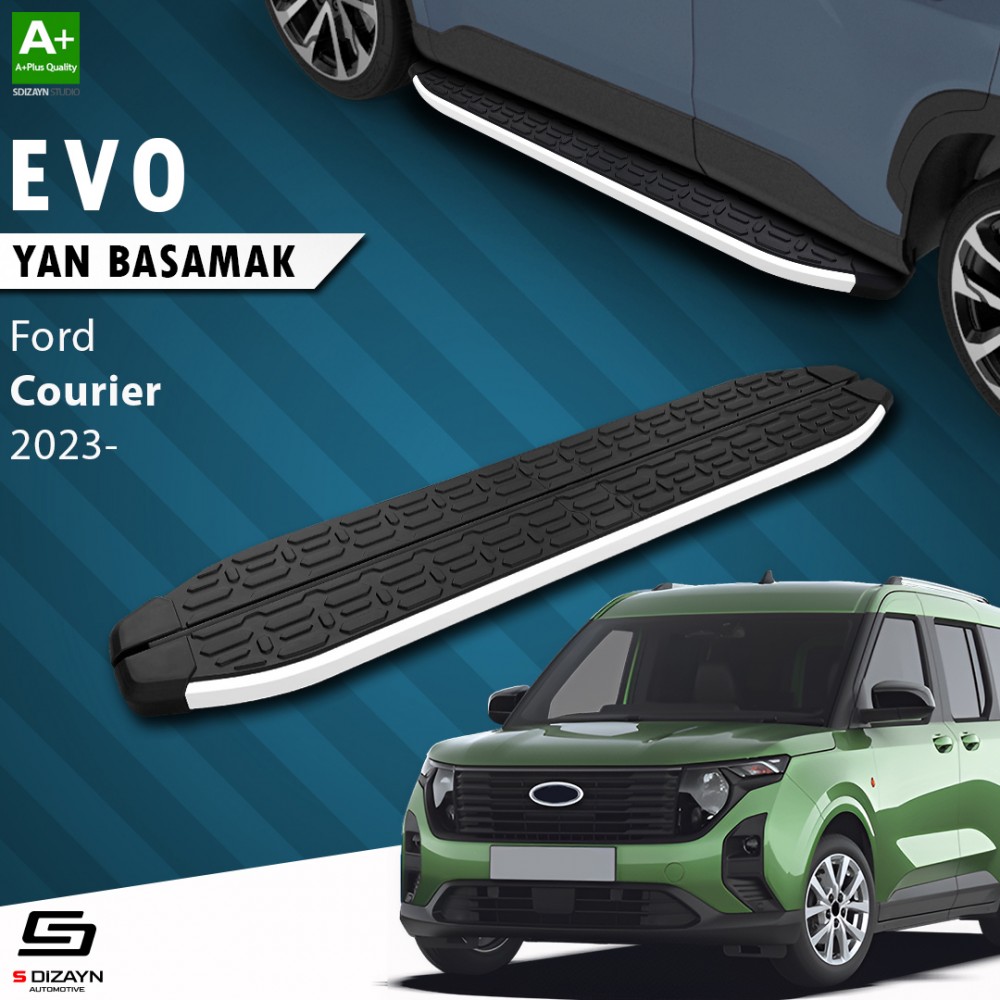 S-Dizayn Ford Courier 2 Evo Aluminyum Yan Basamak 183 Cm 2023 Üzeri