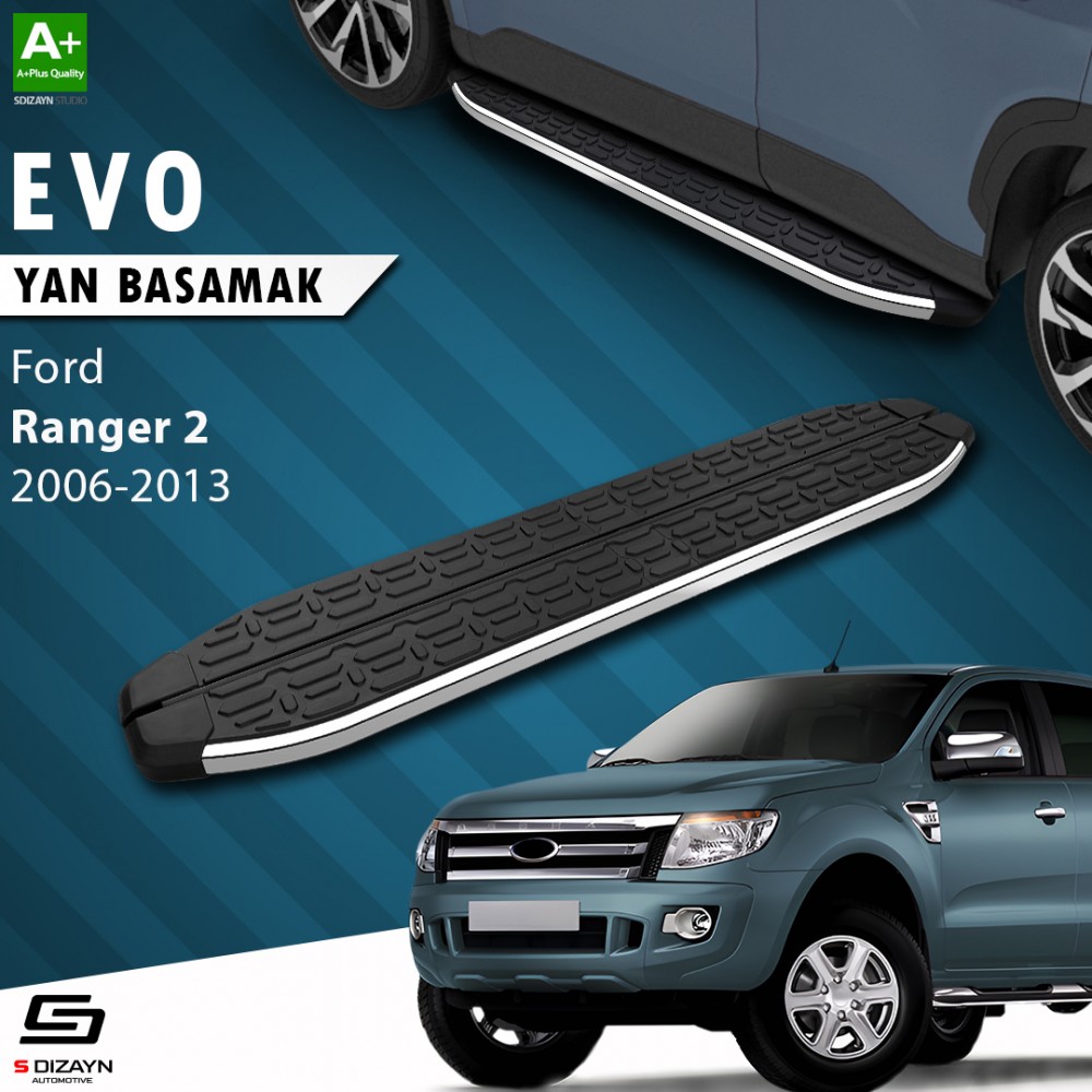 S-Dizayn Ford Ranger 2 Evo Krom Yan Basamak 193 Cm 2006-2013