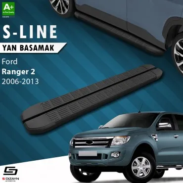 S-Dizayn Ford Ranger 2 S-Line Siyah Yan Basamak 193 Cm 2006-2013