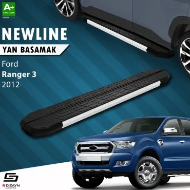 S-Dizayn Ford Ranger 3 Pick-Up NewLine Aluminyum Yan Basamak 203 Cm 2012 Üzeri