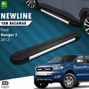 S-Dizayn Ford Ranger 3 Pick-Up NewLine Krom Yan Basamak 203 Cm 2012 Üzeri