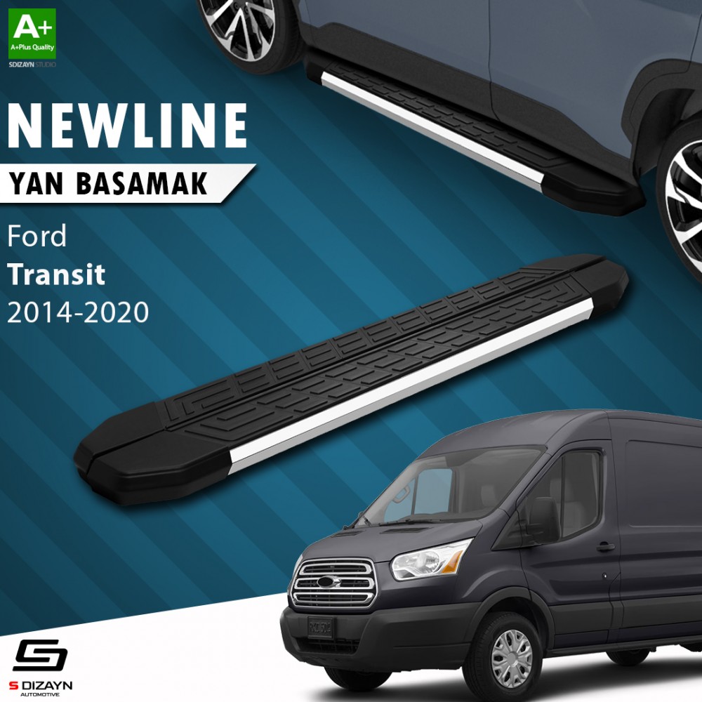 S-Dizayn Ford Transit 5 NewLine Krom Yan Basamak 283 Cm 2014-2020