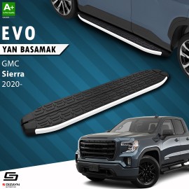 S-Dizayn GMC Sierra 5 Uzun Şase Evo Aluminyum Yan Basamak 253 Cm 2020 Üzeri