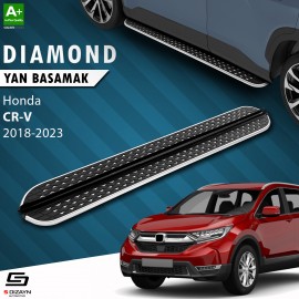 S-Dizayn Honda CR-V 5 Diamond Krom Yan Basamak 173 Cm 2018-2023 A+ Kalite