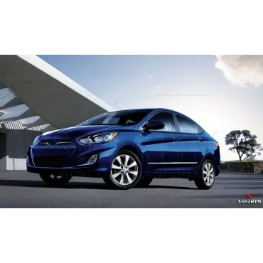 S-Dizayn Hyundai Accent Blue Kapı Koruma Çıtası Krom 2011-2017