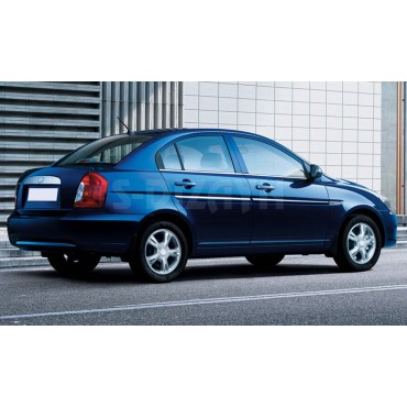S-Dizayn Hyundai Accent Era Krom Cam Çıtası 4 Prç 2005-2011