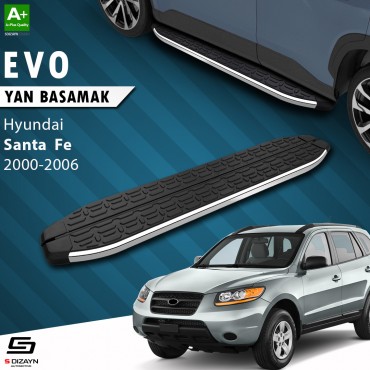 S-Dizayn Hyundai Santa Fe Evo Krom Yan Basamak 163 Cm 2000-2006
