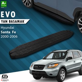S-Dizayn Hyundai Santa Fe Evo Siyah Yan Basamak 163 Cm 2000-2006