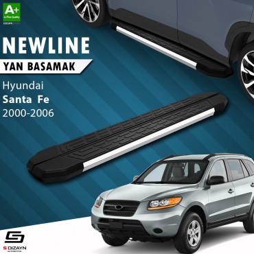 S-Dizayn Hyundai Santa Fe NewLine Krom Yan Basamak 169 Cm 2000-2006