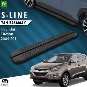 S-Dizayn Hyundai Tucson 2 S-Line Siyah Yan Basamak 173 Cm 2004-2014