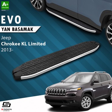 S-Dizayn Jeep Cherokee KL Evo Krom Yan Basamak 173 Cm 2013 Üzeri