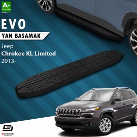 S-Dizayn Jeep Cherokee KL Evo Siyah Yan Basamak 173 Cm 2013 Üzeri