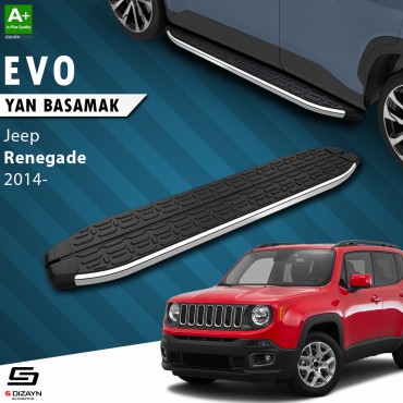 S-Dizayn Jeep Renegade Evo Krom Yan Basamak 173 Cm 2014 Üzeri