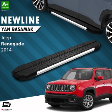 S-Dizayn Jeep Renegade NewLine Krom Yan Basamak 173 Cm 2014 Üzeri