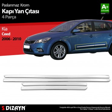 S-Dizayn Kia Ceed Krom Kapı Yan Çıtası 2006-2010