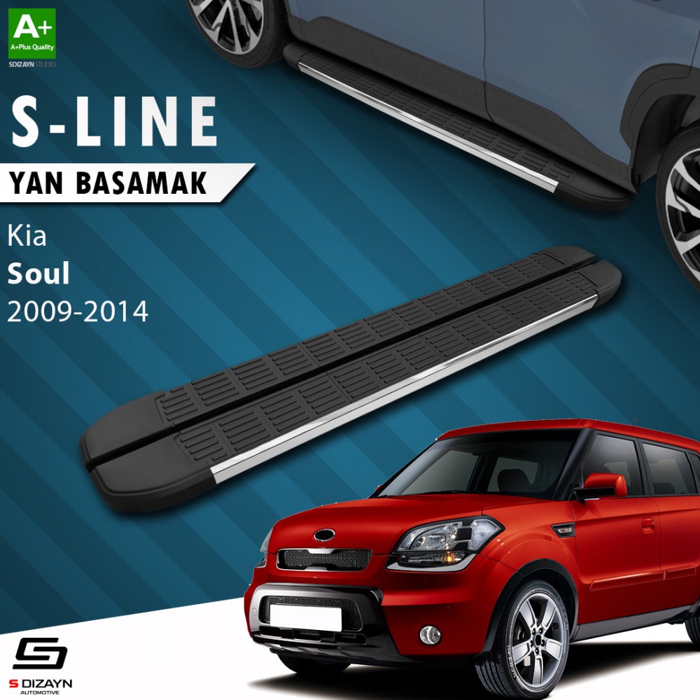 S-Dizayn Kia Soul S-Line Krom Yan Basamak 173 Cm 2009-2014