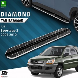 S-Dizayn Kia Sportage 2 Diamond Krom Yan Basamak 173 Cm 2004-2010 A+ Kalite