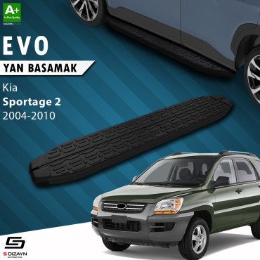 S-Dizayn Kia Sportage 2 Evo Siyah Yan Basamak 173 Cm 2004-2010