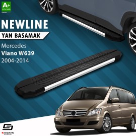 S-Dizayn Mercedes Viano W639 Uzun Şase NewLine Krom Yan Basamak 259 Cm 2004-2014