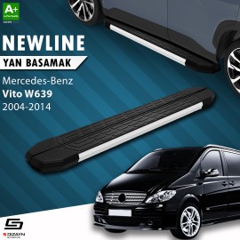 S-Dizayn Mercedes Vito W639 Kısa Şase NewLine Aluminyum Yan Basamak 239 Cm 2004-2014