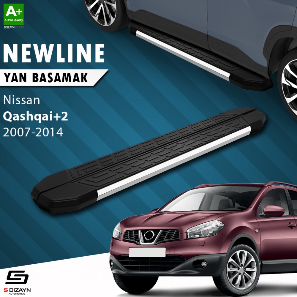 S-Dizayn Nissan Qashqai +2 NewLine Krom Yan Basamak 183 Cm 2007-2014