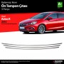 S-Dizayn Opel Astra K HB Krom Ön Tampon Alt Çıtası 3 Prç 2015 Üzeri (Sensörsüz)