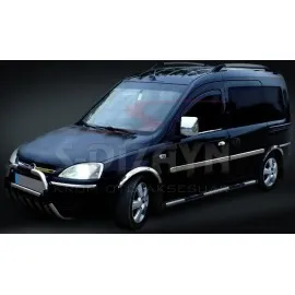 S-Dizayn Opel Combo C Krom Yan Kapı Çıtası 4 Prç 2001-2011