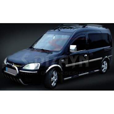 S-Dizayn Opel Combo C Krom Yan Kapı Çıtası 4 Prç 2001-2011