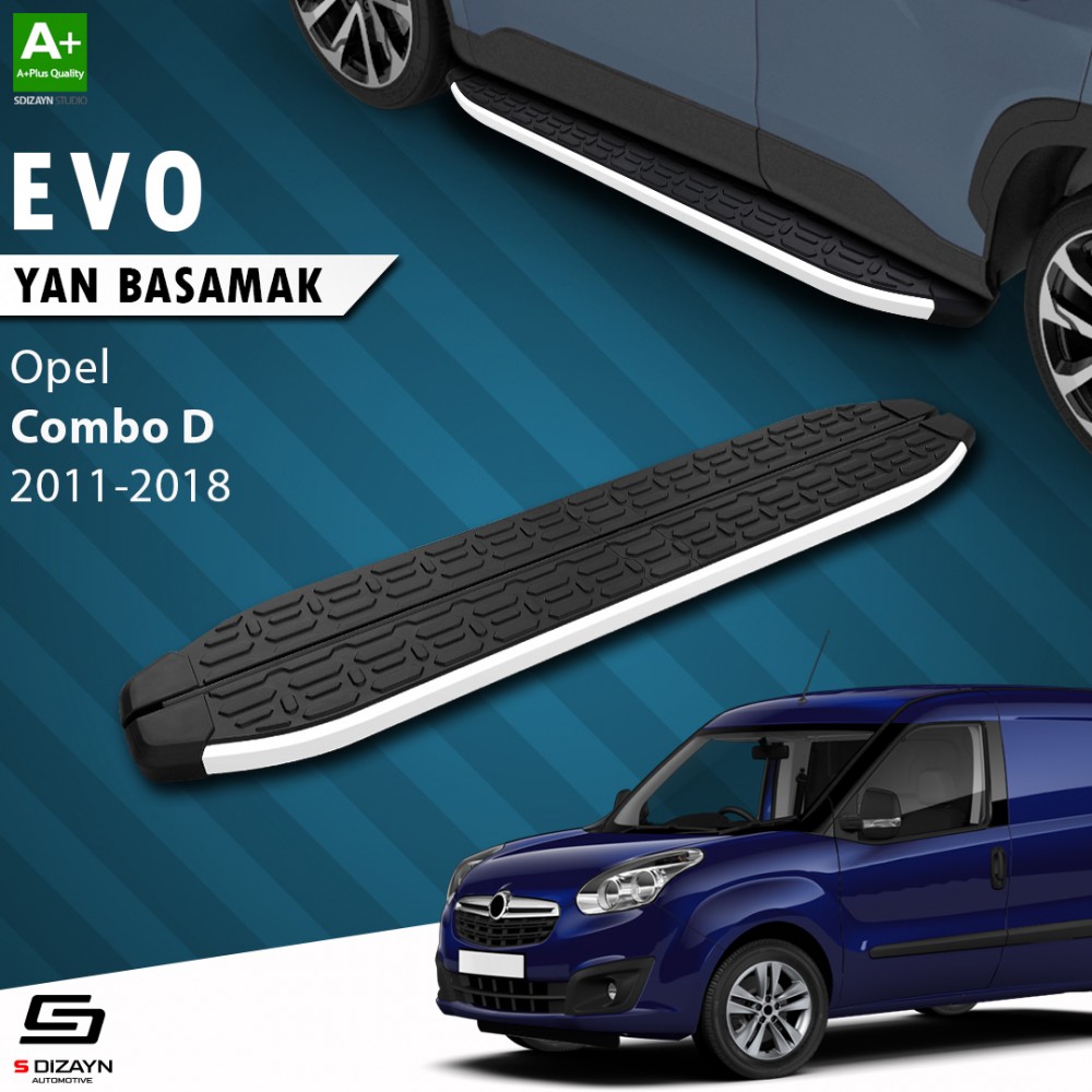 S-Dizayn Opel Combo D Evo Aluminyum Yan Basamak 193 Cm 2011-2018