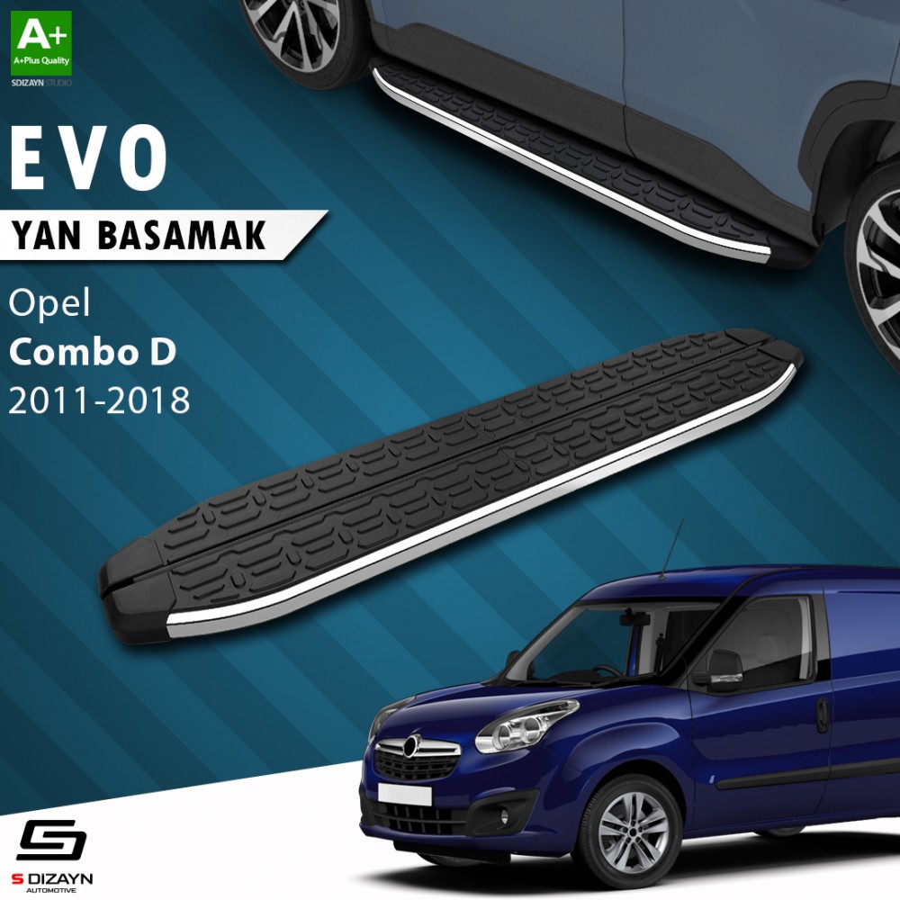 S-Dizayn Opel Combo D Evo Krom Yan Basamak 193 Cm 2011-2018