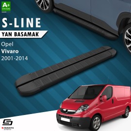 S-Dizayn Opel Vivaro A Uzun Şase S-Line Siyah Yan Basamak 263 Cm 2001-2014