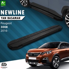 S-Dizayn Peugeot 3008 2 NewLine Siyah Yan Basamak 183 Cm 2016 Üzeri
