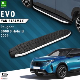 S-Dizayn Peugeot 3008 3 Hybrid Evo Aluminyum Yan Basamak 183 Cm 2024 Üzeri A+ Kalite