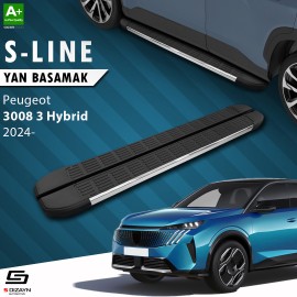 S-Dizayn Peugeot 3008 3 Hybrid S-Line Krom Yan Basamak 183 Cm 2024 Üzeri A+ Kalite