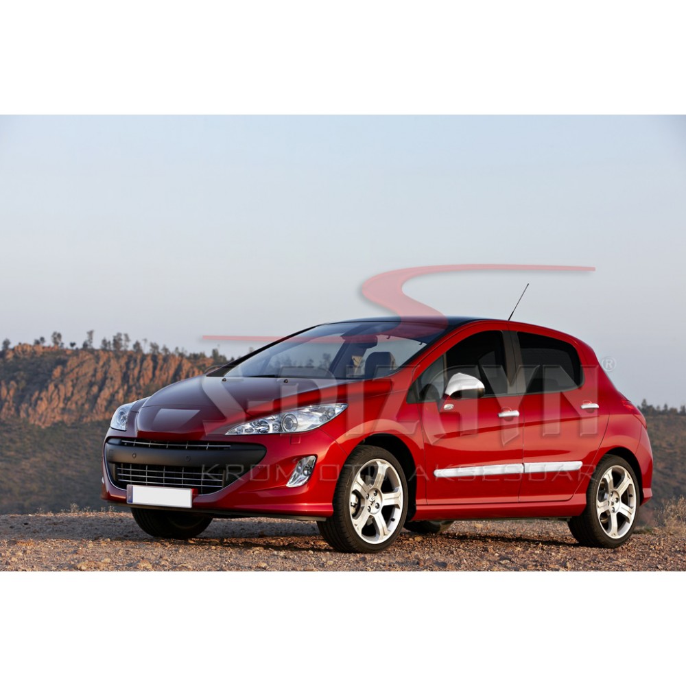 S-Dizayn Peugeot 308 Krom Ayna Kapağı 2 Prç 2007-2013