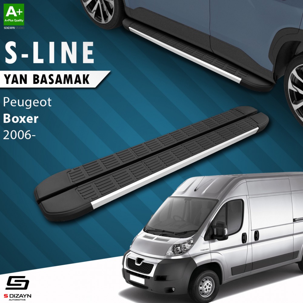 S-Dizayn Peugeot Boxer 3 Kısa Şase S-Line Aluminyum Yan Basamak 203 Cm 2006 Üzeri