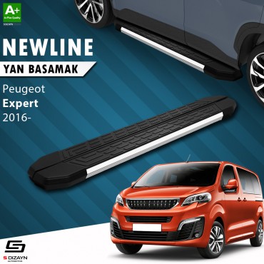 S-Dizayn Peugeot Expert 3 Kısa Şase NewLine Krom Yan Basamak 213 Cm 2016 Üzeri