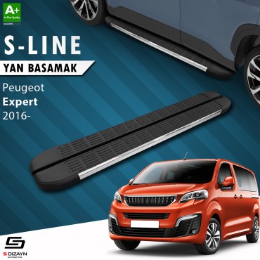 S-Dizayn Peugeot Expert 3 Kısa Şase S-Line Krom Yan Basamak 213 Cm 2016 Üzeri