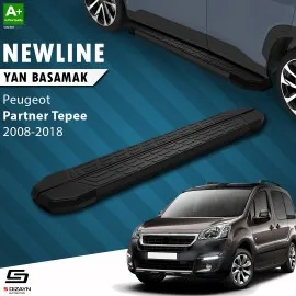 S-Dizayn Peugeot Partner 2 Tepee NewLine Siyah Yan Basamak 193 Cm 2008-2018