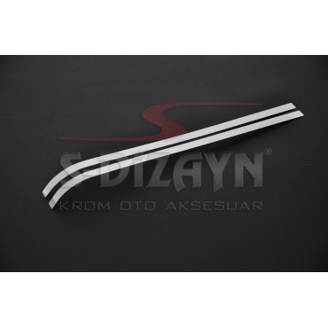 S-Dizayn Peugeot Partner Tepee Krom Sürgülü Kapı Çıtası 2 Prç 2008-2018