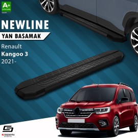 S-Dizayn Renault Kangoo 3 Uzun Şase NewLine Siyah Yan Basamak 229 Cm 2021 Üzeri
