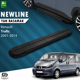S-Dizayn Renault Trafic 2 Uzun Şase NewLine Siyah Yan Basamak 269 Cm 2001-2014