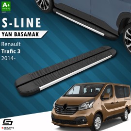 S-Dizayn Renault Trafic 3 Long Chassis S-Line Aluminum Side Step 263 Cm 2014 Onwards