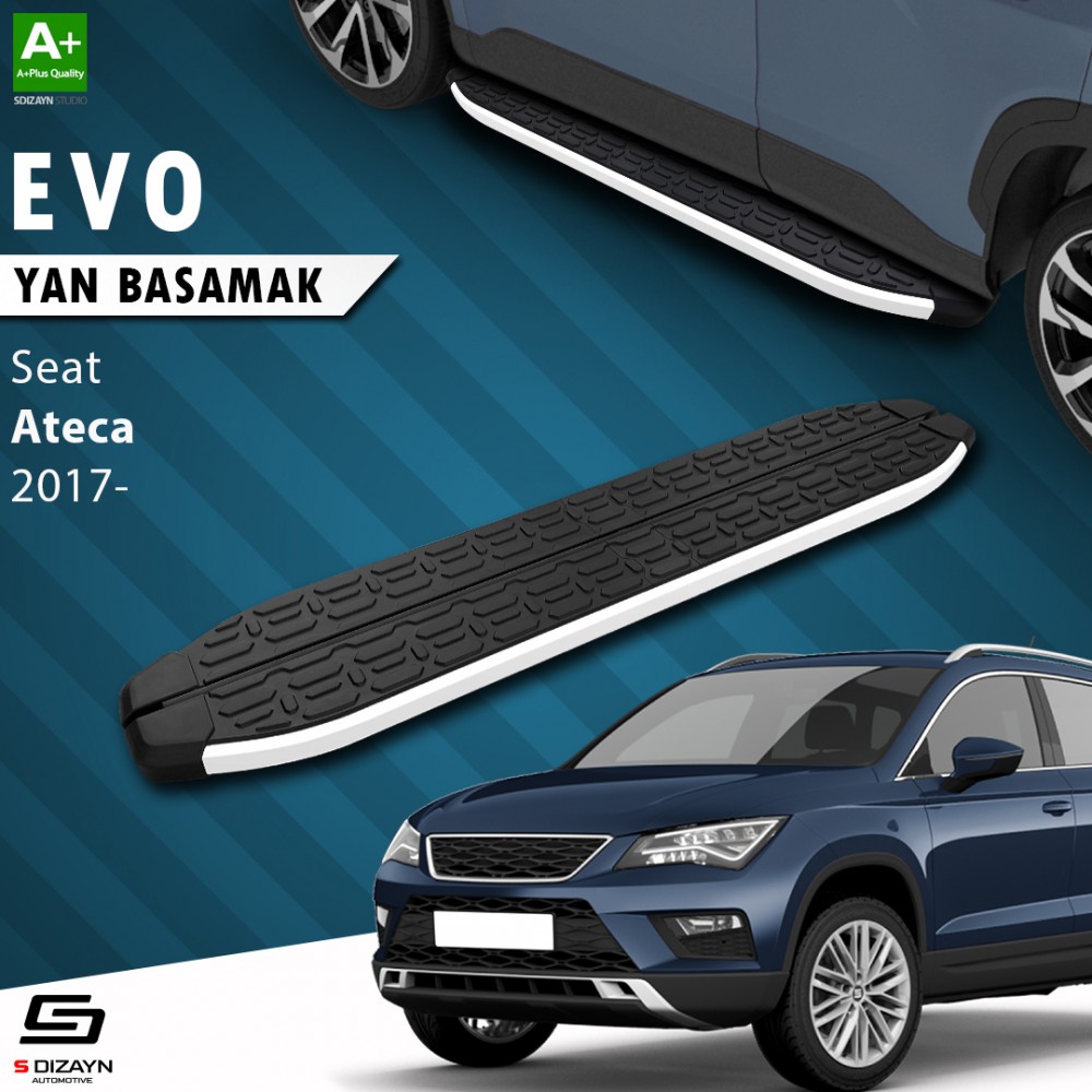 S-Dizayn Seat Ateca Evo Aluminyum Yan Basamak 173 Cm 2017 Üzeri