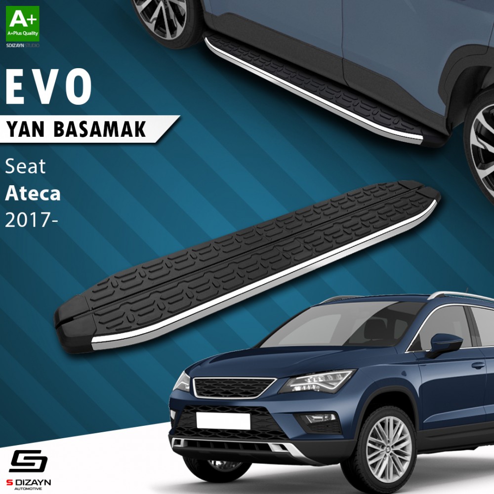 S-Dizayn Seat Ateca Evo Krom Yan Basamak 173 Cm 2017 Üzeri